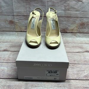 Jimmy Choo. Beige Heels.